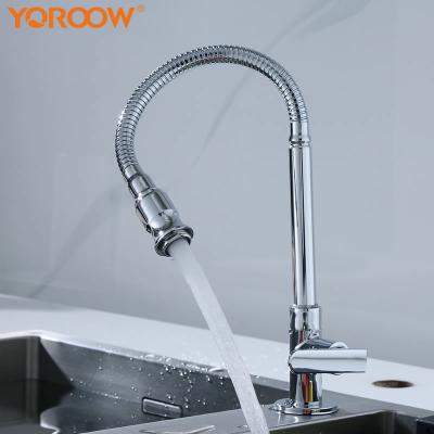 China Factory Thermostatic Faucets Faucet Deck Mounted Hose Single Handle Kitchen Faucet Cold Water Brass Body Kitchen Faucet With Sprayer for sale