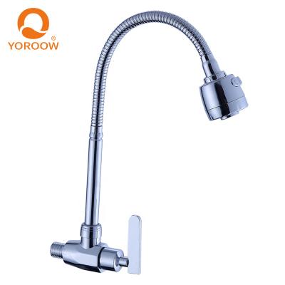 China Faucets China Thermostatic Faucet Factory Pull Out Cocina Grifo Flexible Hose Zinc Body Kitchen Faucet Wall Mounted Kitchen Sink Faucet for sale