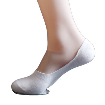 China Summer QUICK DRY Men's White Invisible No Show Non-slip Loafer Thin Bamboo Socks for sale