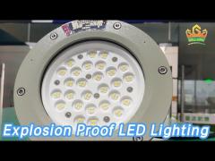 Aluminium Explosion Proof LED Lighting 80CRI IP65 ATEX High Efficiency