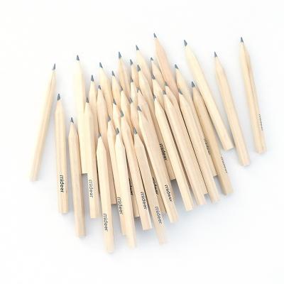 China office & Pencil 2022 School Promotional Custom Bulk Logo Pencil 3.5 Inch Mini Soft Natural Wood Golf Cheap Hexagonal Pencil for sale