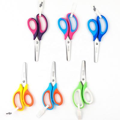 China Wholesale Student Scissors Soft Grip Universal Cutting Scissors for School Home Office Paper Cutters Art Crafts Cutting Tools 5.25