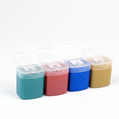 China School Office Stationery 2022 Logo Printing Square Pencil Sharpener Custom Colored Plastic For Sale for sale