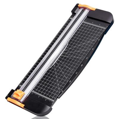 China New design office equipment paper cutter easy cut black paper trimmer plastic base a4 flat card base for sale