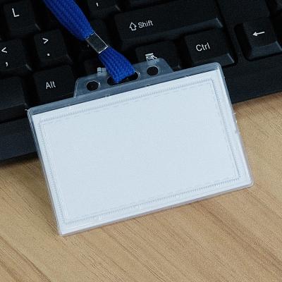 China China Normal Wholesale Manufacturer Good Quality Neck Business Card Holders Lanyard And Promotional Customized Plastic Card Holders for sale