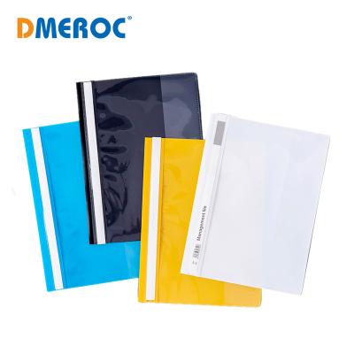 China Eco - Friendly / Durable Plastic Management File Document A4 Report Folder PP Protector Cover Folder for sale