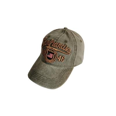 China Common Good Quality Custom Dye Washed 6 Panel Baseball Hat for sale