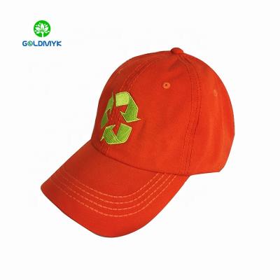 China COMMON Recycle Custom RPET Material And Cotton Fabric Baseball Cap for sale