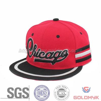 China Wholesale COMMON Bill Hat and Chicago Embroidery Flat Cap for sale