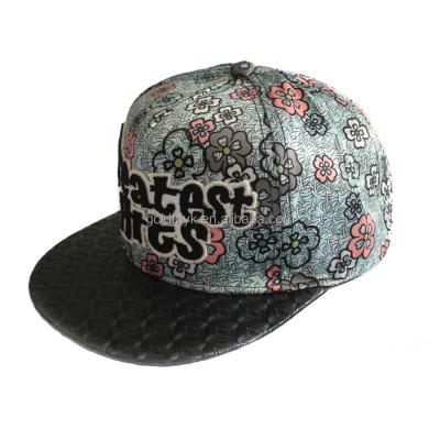 China COMMON New Design Embroidery Cheap Custom Baby Snapback Flat Brim Hat for sale