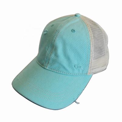 China COMMON 100% Cotton White Washed Mesh Cap for sale