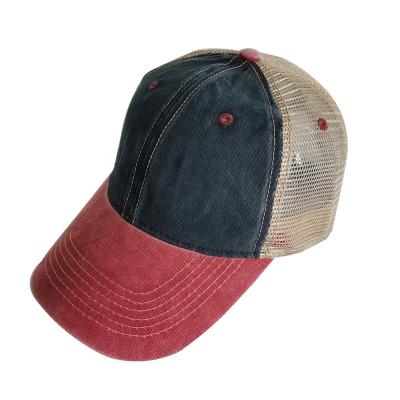 China COMMON 6 Panel Promotional Dye Washed Mesh Cap for sale