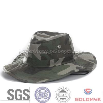 China Character 100% Cotton Camouflage Cowboy Hat for sale