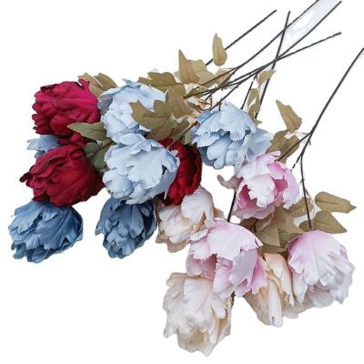 China Silk manufacturers the direct sale of the large large decorative flower artificial flower tulip for sale