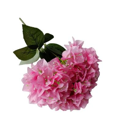 China High Grade New Design Artificial Flower Wall Plastic Flower Wall Backdrop Bridal Bouquet Bougainvillea Bridal Hydrangea for sale