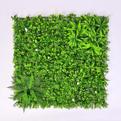 China Plastic Artificial Artificial Boxwood Plant Wall Panels Simulation Wall Grass Topiary Hedge For Party Wedding Christmas for sale