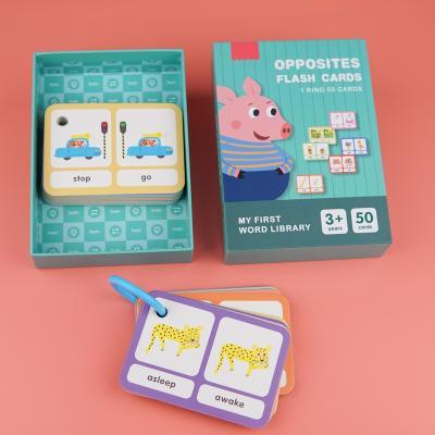 China Education Customized High Quality Paper Cognitive Flash Cards For Kids Education for sale