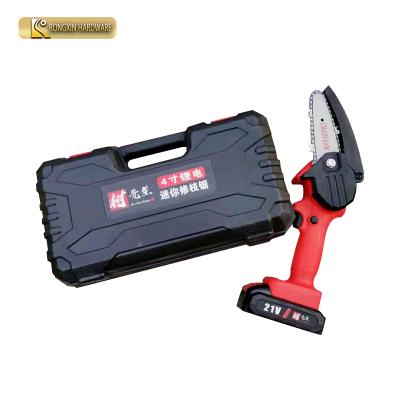 China 2-Stroke Mini Rechargeable Battery Portable Lithium Battery Cordless Chainsaw for sale