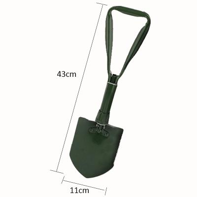 China Multitool Durable Hot Sale Military Survival Folding Compact Black Tactical Shovel for sale