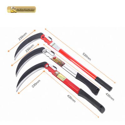 China Unrated Grass Folding Sickle Lawn Gardening Cultivating Safety Portable Sickle for sale