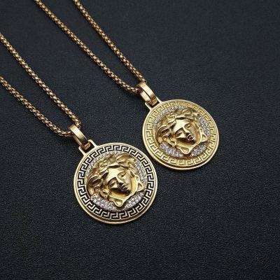 China Wholesale Popular Hip Hop Stainless Steel Charm Pedant Necklace Jellyfish Necklace Non-fading Gold Plated Necklace for sale