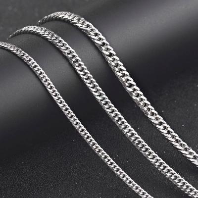 China Nickel Free Lead Free Exquisite Luxury Punk Silver Chain S925 Sterling Silver Link Chain Necklaces Cuban Link Chain For Women for sale