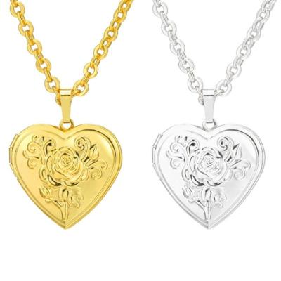 China Environmental Friendly Heart Tree Of Life Pendant Can Open Necklace Women Silver Stainless Steel Jewelry Necklace for sale