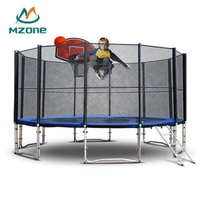 China Factory direct wholesale professional basketball outdoor trampoline Mzone 366cm 12 feet with 12ft net à venda