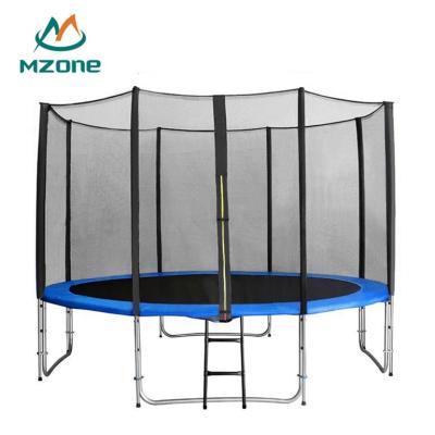 China Galvanized Cheap Outdoor Super Jump 12ft Steel+spring+pp Mzone Trampoline With TUV GS CE for sale