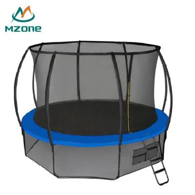 Κίνα Galvanized Steel+spring+pp Mzone Big Bounce Round 10ft Professional Trampoline With Enclosure Net προς πώληση