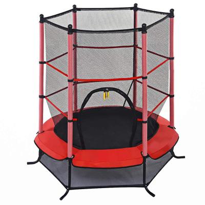 Chine 50 Kg Mini Trampoline With Safety Net Indoor 55inch Mini Trampoline With Enclosures For Kids à vendre