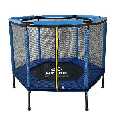 Chine With Safety Toddler Net 140cm Hexagonal Trampoline Trampoline With Safety Fencing Net à vendre