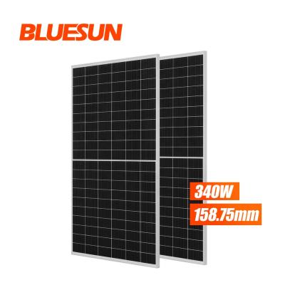 China Bluesun Solar Panels Home Solar Power System Panel Perc Solar Solar Panel Flat 340 Watt Solar Cell Rectified With View for sale