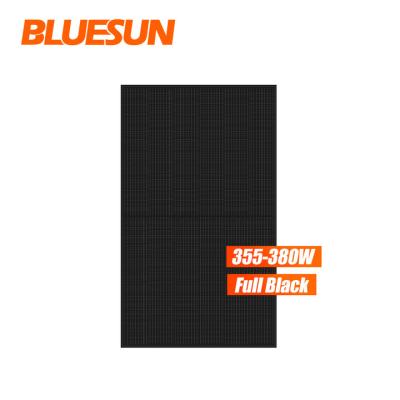 China Solar System All Black 375W 400W Mono Solar Panels Rate Mono Solar Panels 350Watt Solar Panels In EU Rotterdam Warehouse for sale