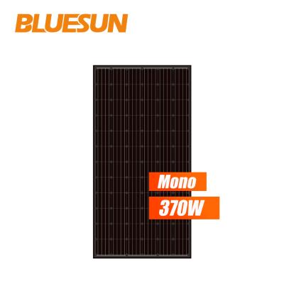 China Competitive price 24v solar panels 350w 360w 370w half cut mono solar PV panel 370w USA instock 166mmx166mm for sale