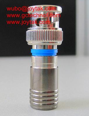 China Tipo Ni de la compresión del conector coaxial de BNC del cable coaxil de 75ohm RG6 RG59. Plateado/BNC.MC75.03N en venta