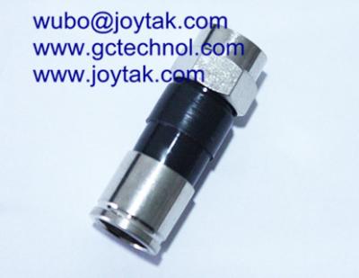 China Tipo fabricante/F.C.019 del conector F de la compresión de China del cable coaxil de la televisión por cable de RG6 RG59 en venta