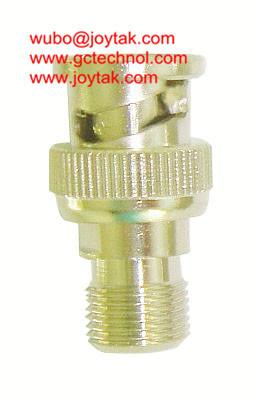 China Varón coaxial del adaptador BNC del adaptador coaxial al tornillo femenino de F en el conector/BNCM.FF.02 del CCTV en venta