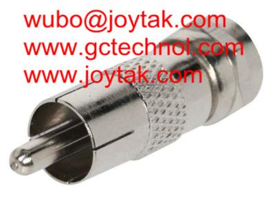 China Varón coaxial de RCA del adaptador del adaptador coaxial a la antena/RCAM.FM del CCTV del conector macho de F en venta