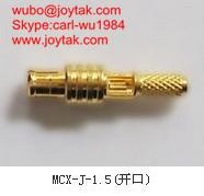 China High quality gold plated MCX streight crimp coaxial connector 50ohm MCX-J-1.5 for sale