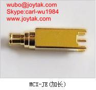 China High quality gold plated MCX plug coaxial connector PCB mount type MCX-JE-L for sale