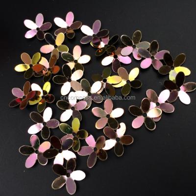 China Loose Bags 3D Flower Paillette Sequins Trimming Glue On Shoulder Fine Shiny DIY Clothes For Party Dance Jewelry Making Accessories for sale