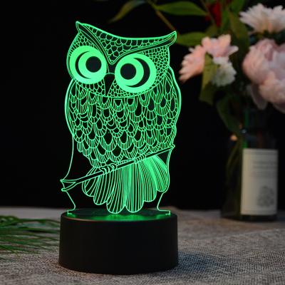 China Modern Illusion Acrylic Panel 3D LED Night Light Base With Battery And Led Lamp Base For Acrylic for sale