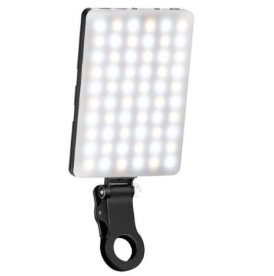 China Newer ABS Adjustable Brightness Rechargeable Mobile Phone LED Video Light for sale