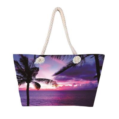 China Wholesale high quality beach bag summer beach lady shoulder bag cotton canvas handbag logo large capacity beach bag custom shopping bags for sale