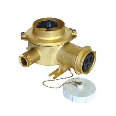 China IP56 MARINE BRASS OUTDOOR HIGH CURRENT HIGH VOLTAGE SOCKET WITH SWITCH CZKS2-2 CZKS2-2 for sale