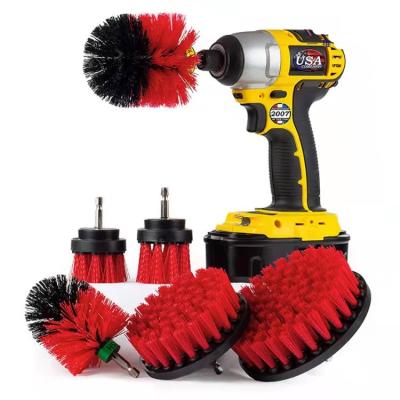 China 3pcs Roller Power Scrubber Brushes Tool Kit Car Bristle Drill Brush Electric Cleaning Furniture for sale