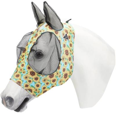 China Horsed Sustainable Using Printed Comfort Fit Fly Horse Mask to Avoid Fly and Moisquitoes for sale