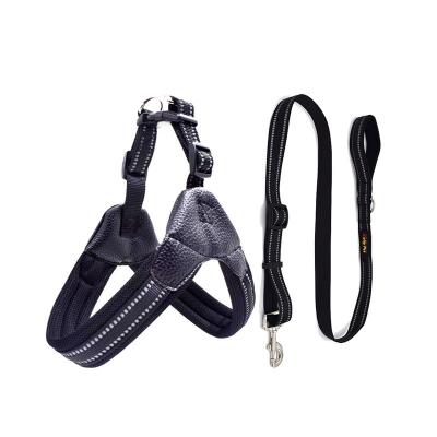 China Hot Selling Soft Nylon Pets Stocked XS Size Black Style French Bulldog Dog Leash Stops From Pulling And Choking On Walks for sale