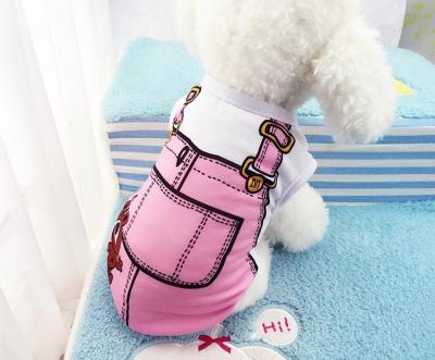 China Wholesale Viable Pet Shirts Printed Puppy Summer Dog Clothes Luxury Sweatshirt for sale